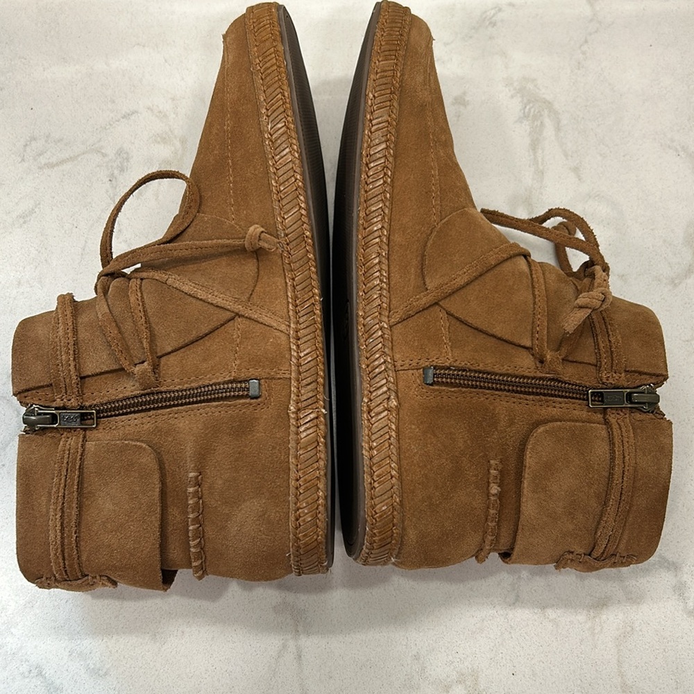 Ugg Women's Reid Suede Leather - Chestnut Boots - Picture 9 of 16